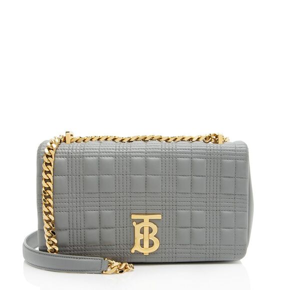 Burberry Handbags - Burberry Quilted Lambskin TB Lola Chain Small Crossbody